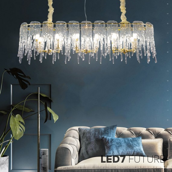 Ritz - Defrost Ice Rectangular Chandelier